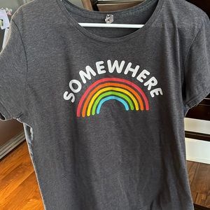Somewhere over the rainbow t shirt